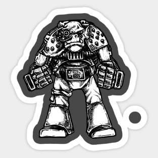 Ork in power armour Sticker